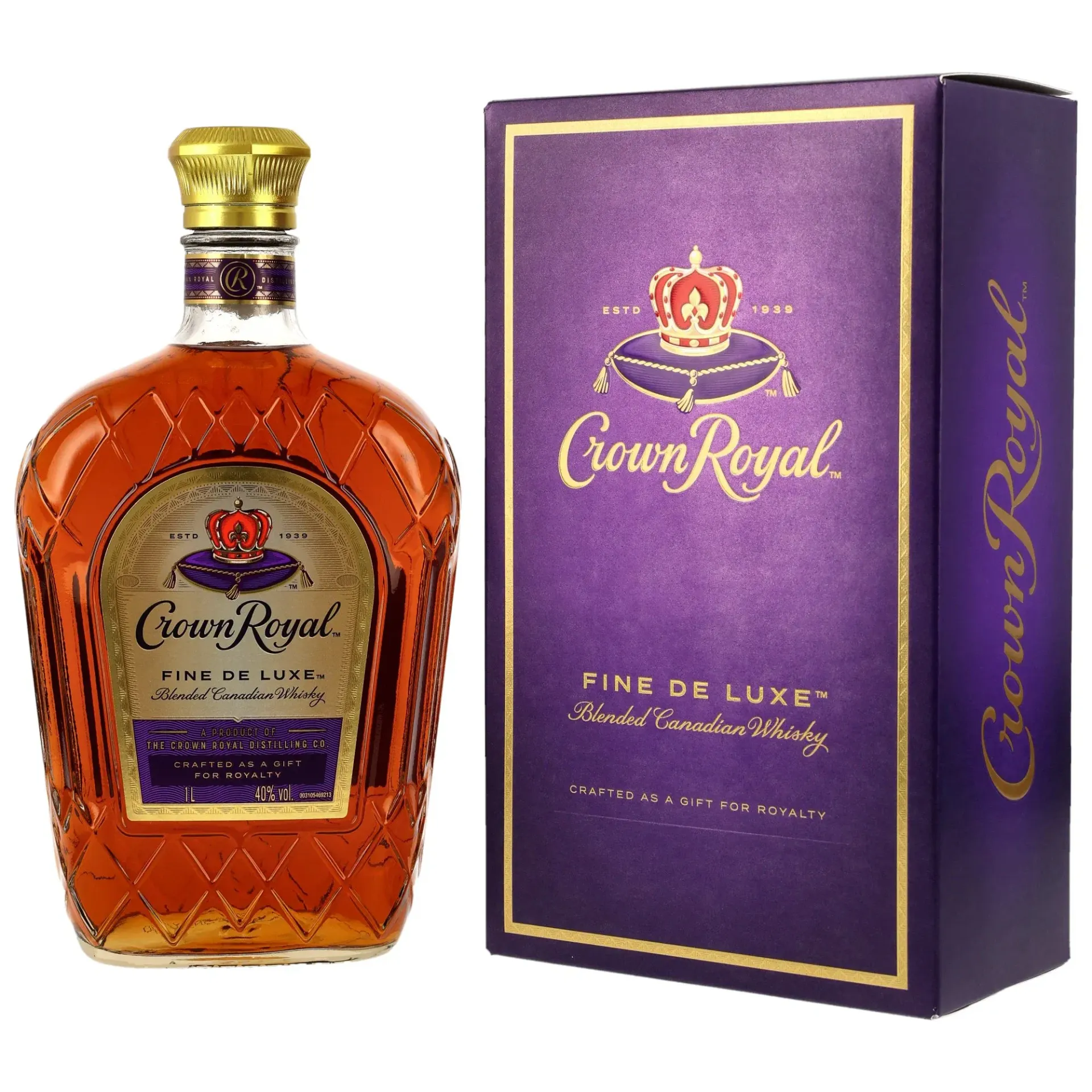 Crown Royal fine de luxe blended Whisky 1,0 l